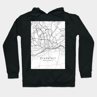 Frankfurt Germany City Map Hoodie